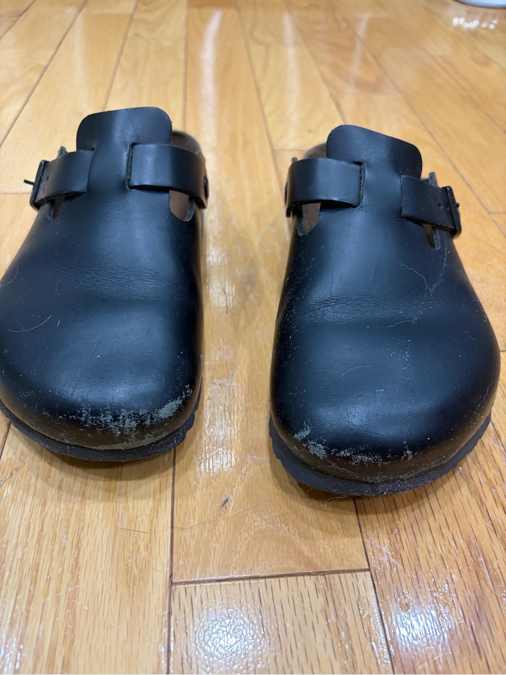 Birkenstock Boston clogs size 39 black leather